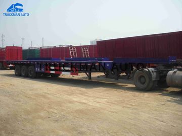 가동 가능한 Lowbed 트레일러 트럭, 3개의 차축 낮은 침대 트레일러 적재 70 톤