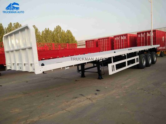 크기 화물 수송을 위한 60대 톤 평상형 컨테이너 트레일러