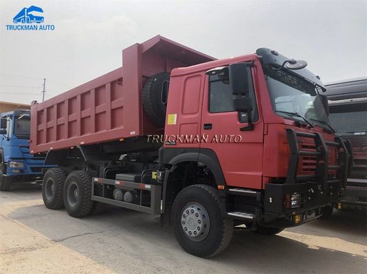 6x4 25 톤 Sino 트럭 371HP 헤비 듀티 덤프 트럭 남수단
