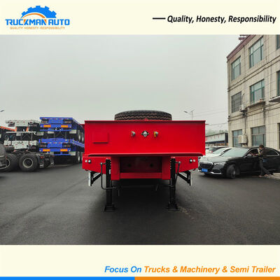 3 차축 60 톤 남수단 용 로우 베드 세미 트레일러