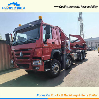 가이아나용 내구성이 뛰어난 8X4 400HP SINOTRUK HOWO 컨테이너 측면 로더 트럭