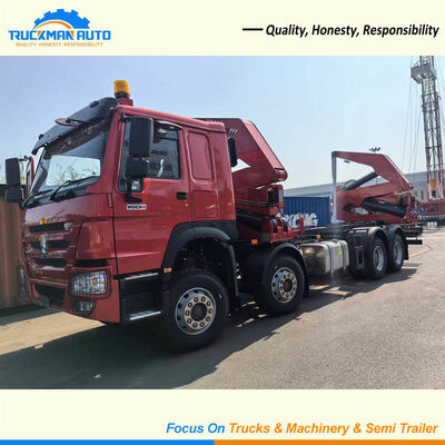 가이아나용 내구성이 뛰어난 8X4 400HP SINOTRUK HOWO 컨테이너 측면 로더 트럭