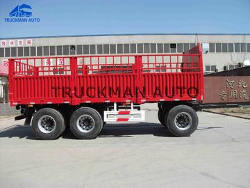 3개의 차축 가득 차있는 트레일러 트럭 콘테이너와 부피 상품을 위해 적재하는 60 톤