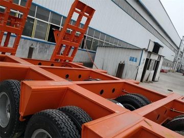 무거운 선적 트럭 트레일러 낮은 침대 수송 굴착기 100 톤
